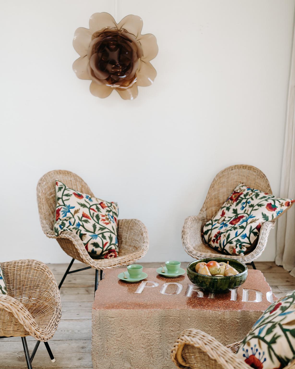 Pair of 1950's Rotan Armchairs 4