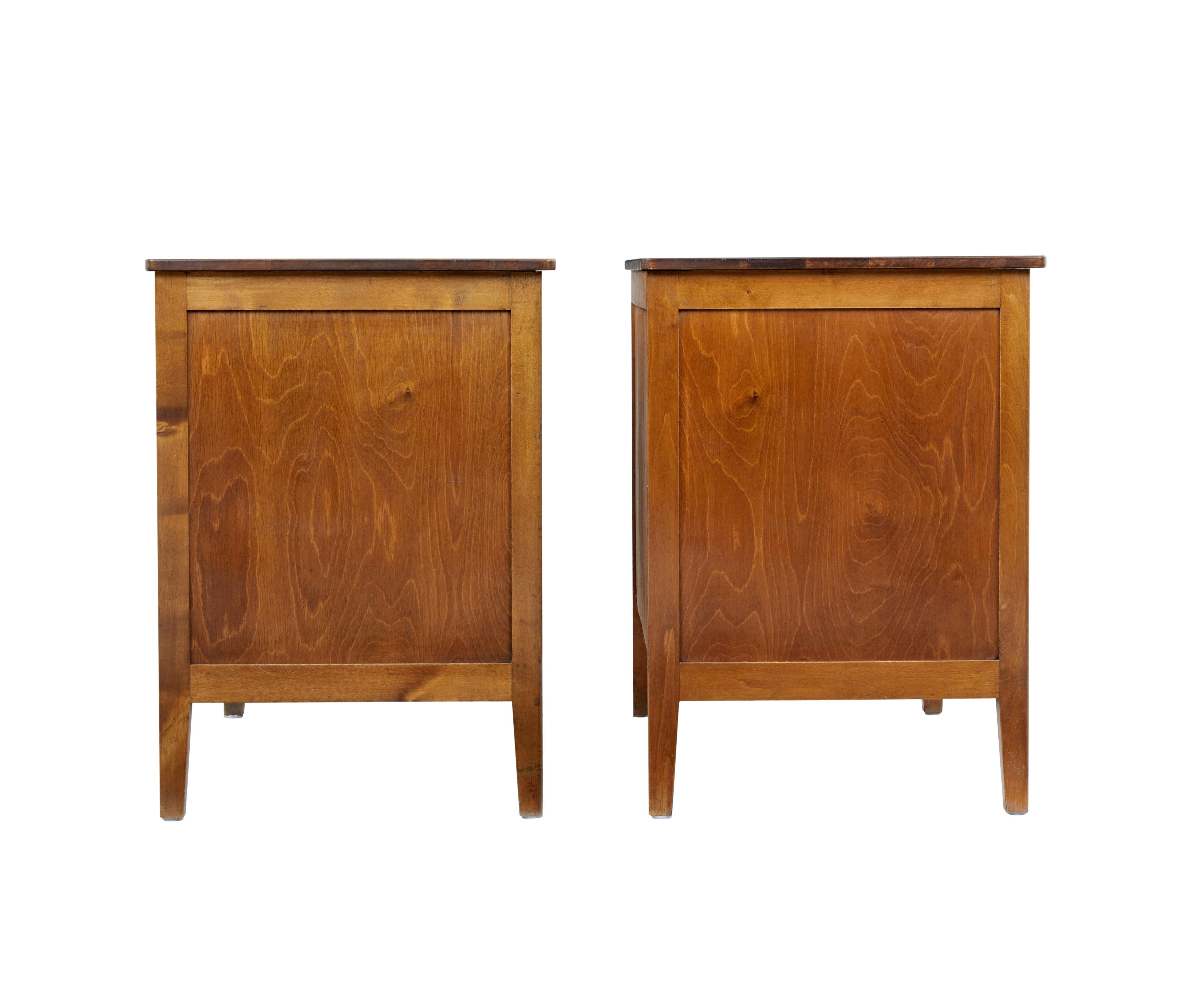 Scandinavian Modern Pair of 1950s Scandinavian Teak Chest of Drawers