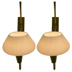Pair of 1950s Sconces by Maison Lunel