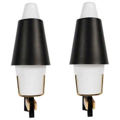 Pair of 1950s Sconces by Stilnovo