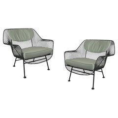 Retro Pair of 1950s Sculptura Lounge Chairs by Russell Woodard