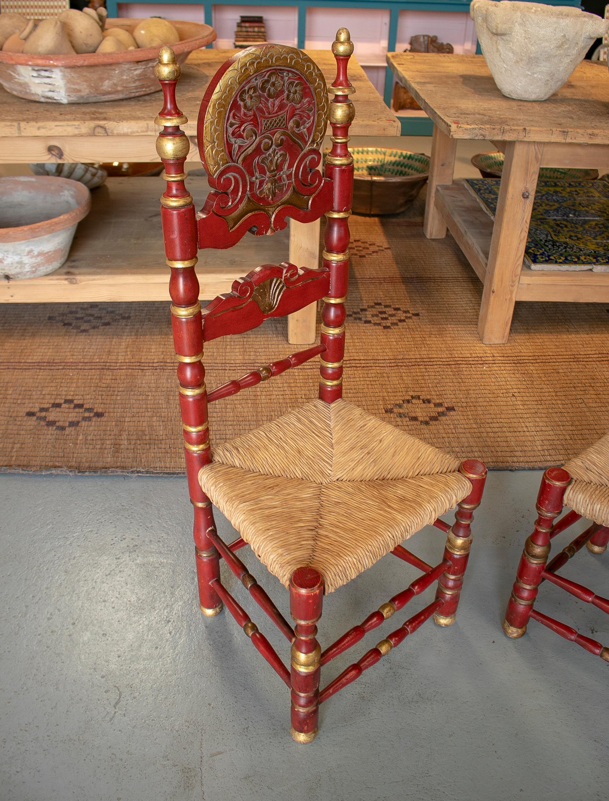 antique painted chairs