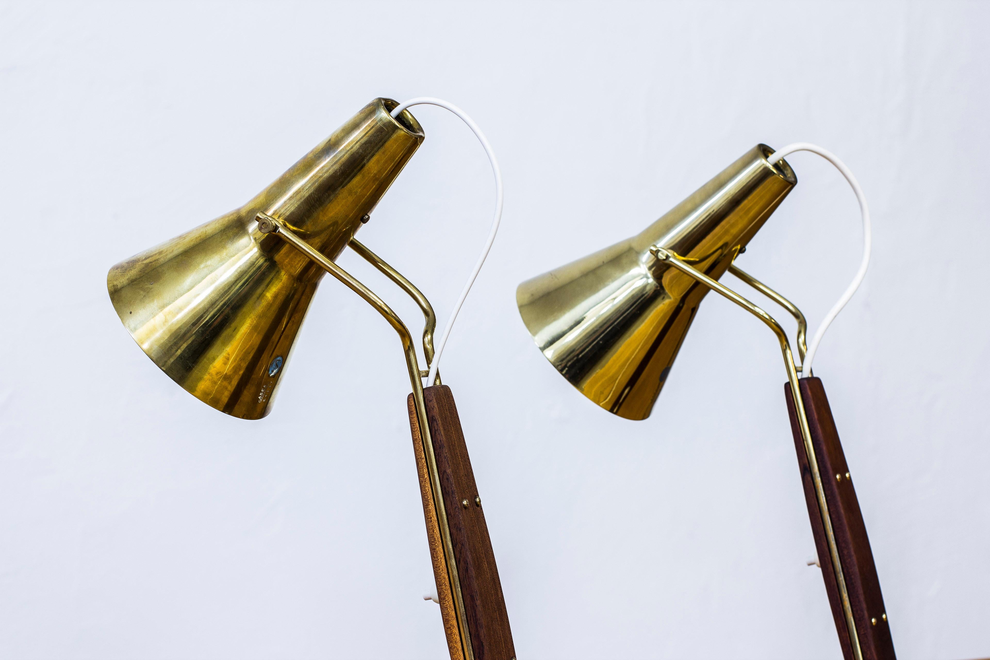 Pair of 1950s Table Lamps by Hans Bergström, Ateljé Lyktan, Sweden In Excellent Condition In Hägersten, SE
