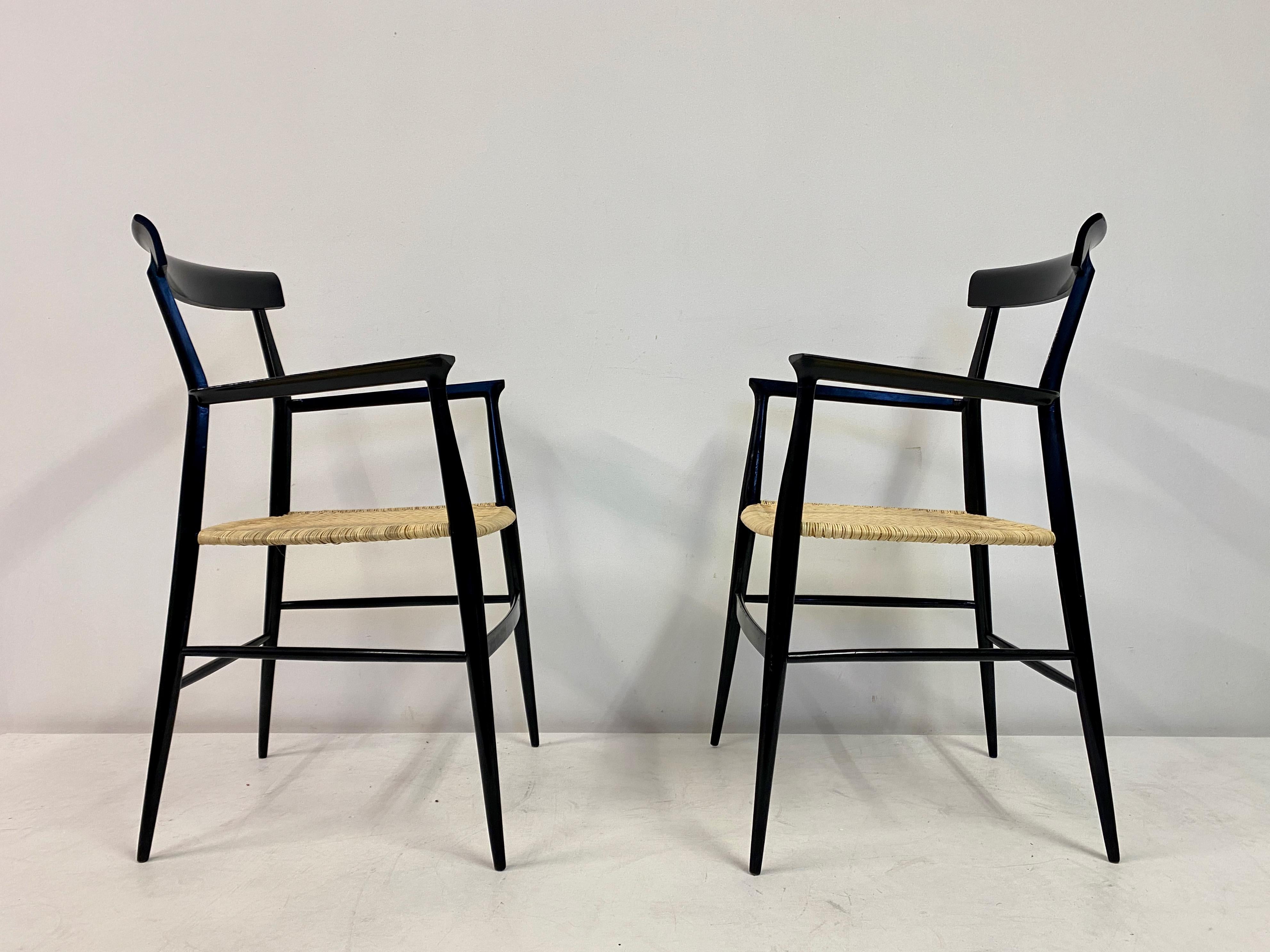 Pair of 1950s Tigullina Chairs by Colombo Sanguineti For Sale 3
