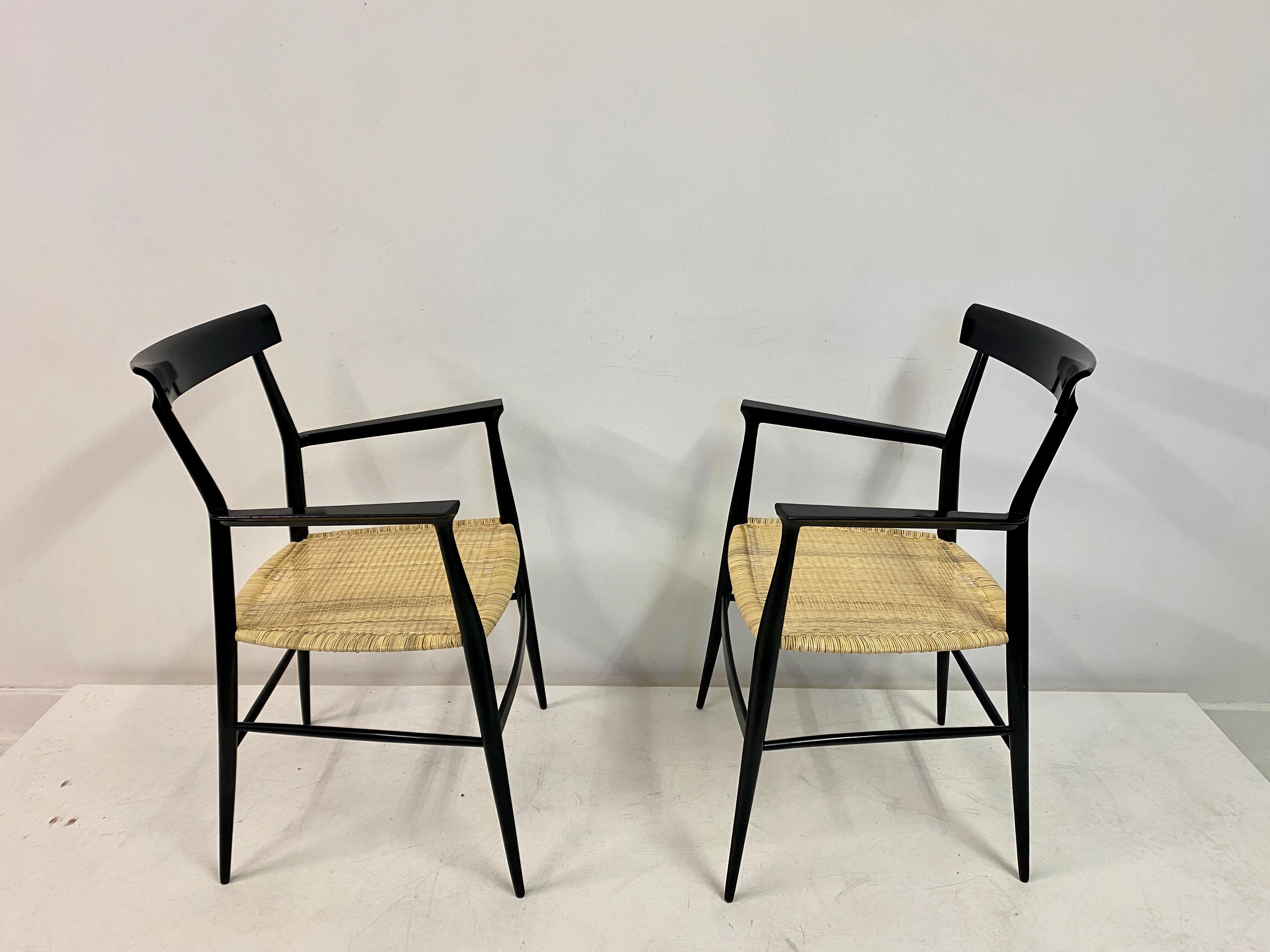 Pair of 1950s Tigullina Chairs by Colombo Sanguineti For Sale 4