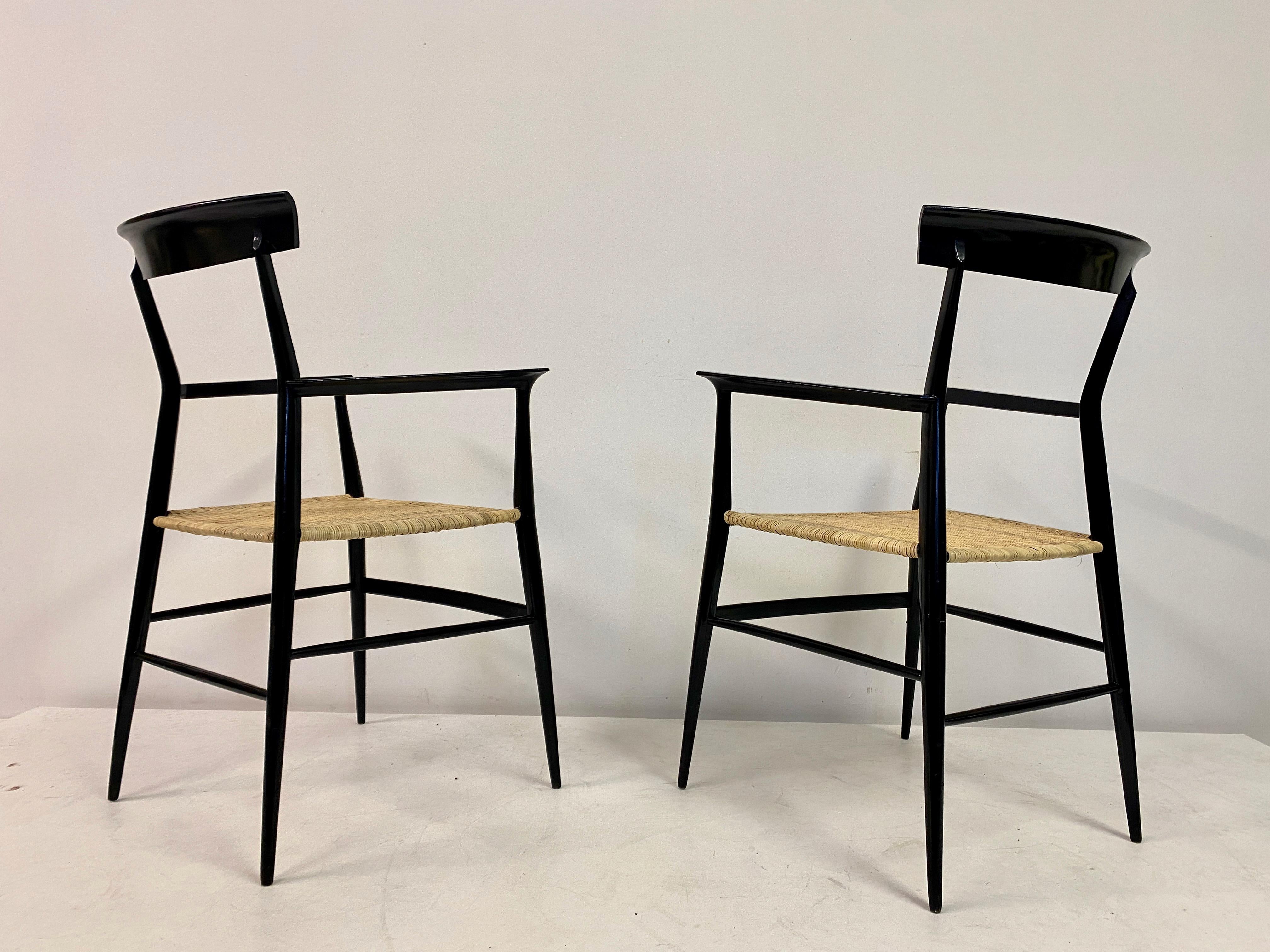Pair of 1950s Tigullina Chairs by Colombo Sanguineti For Sale 5