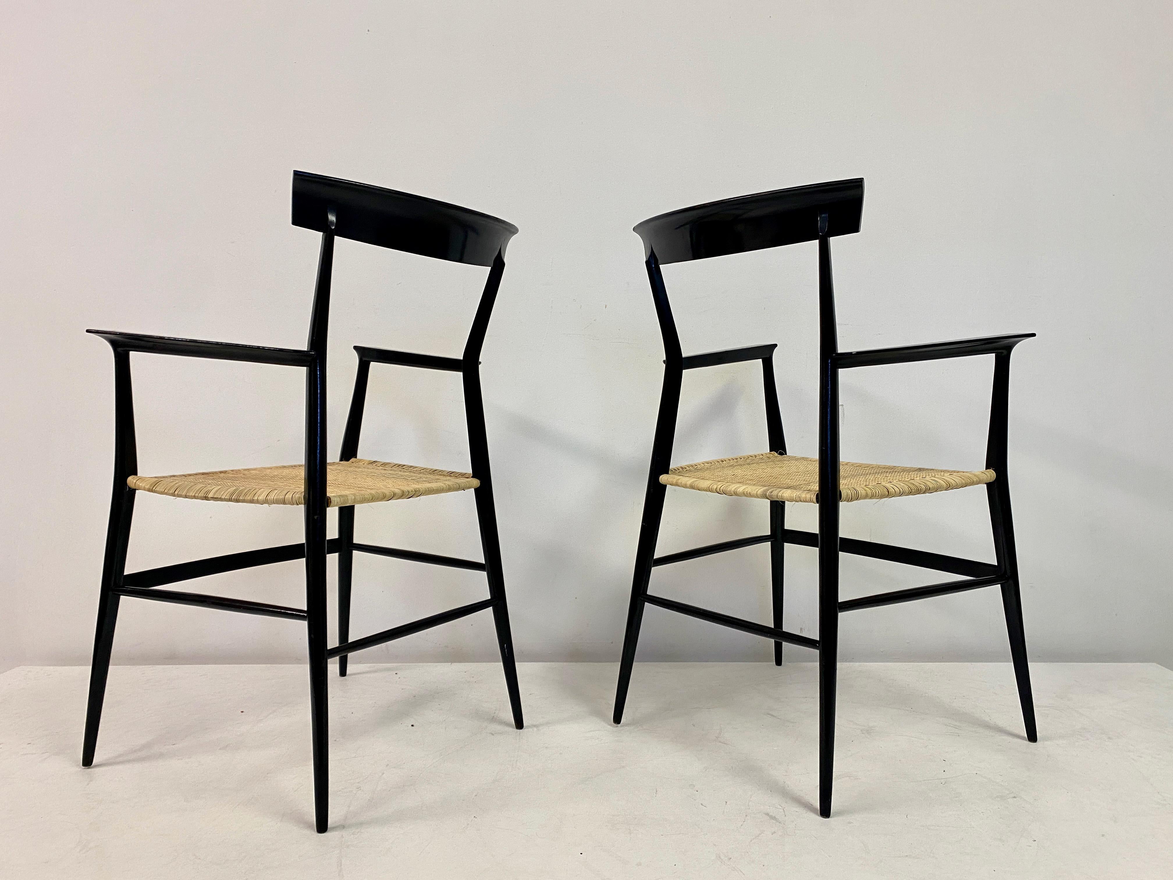 Pair of 1950s Tigullina Chairs by Colombo Sanguineti For Sale 6