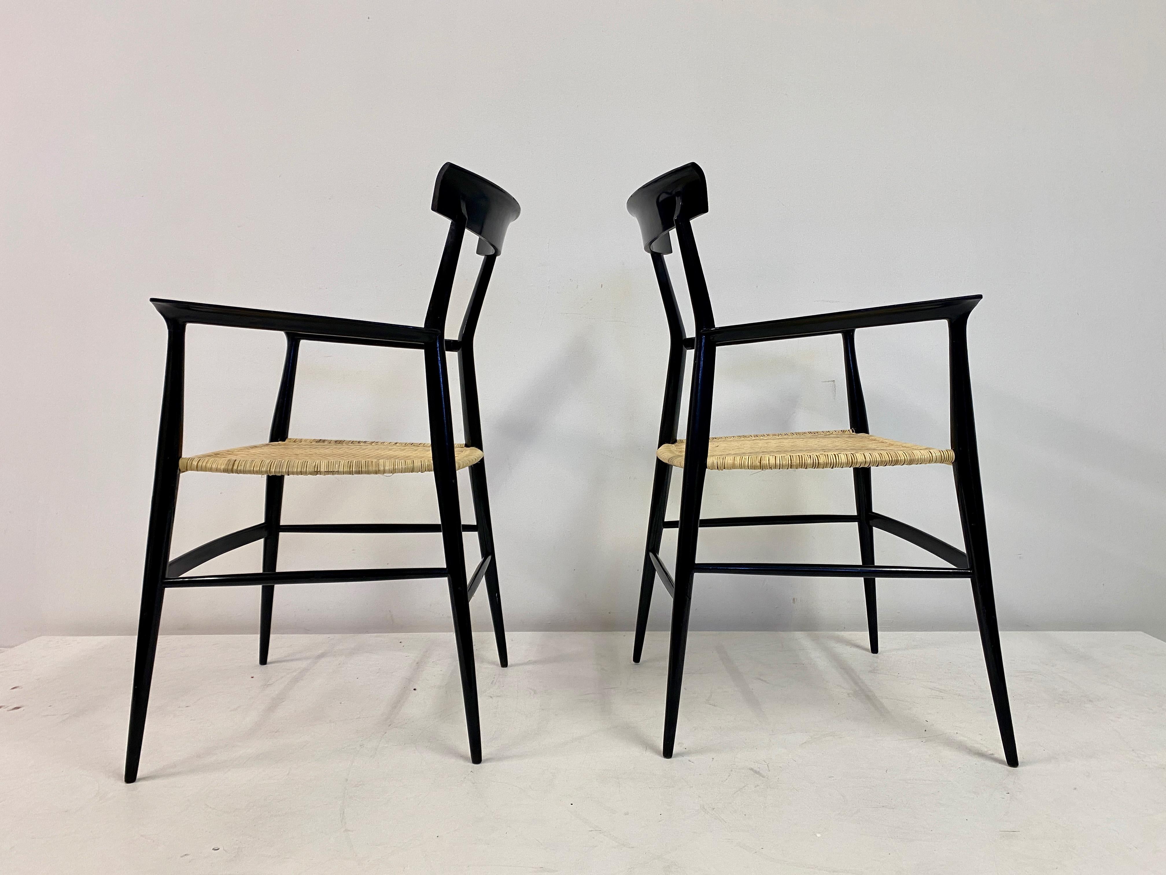 Pair of 1950s Tigullina Chairs by Colombo Sanguineti For Sale 7