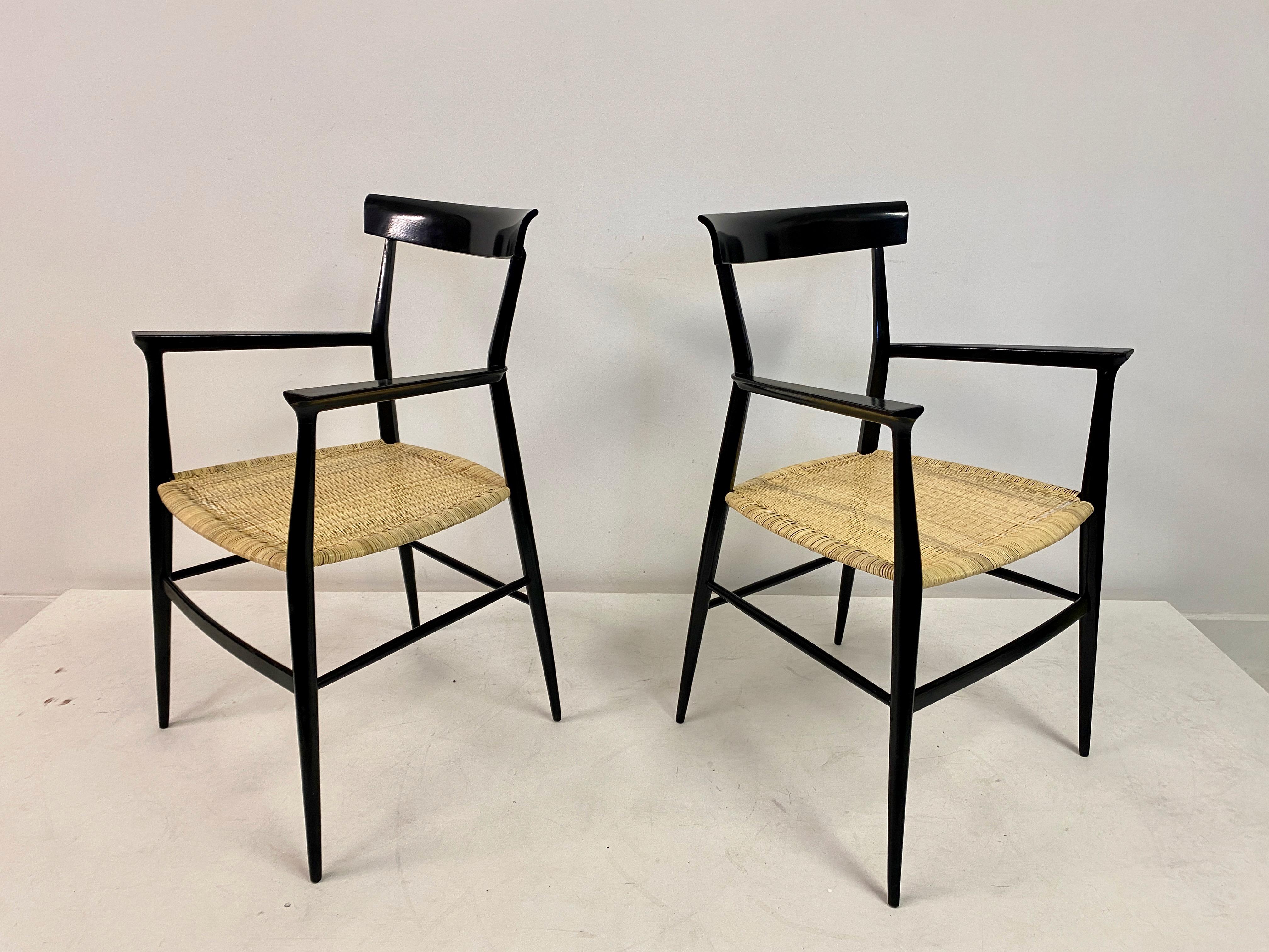Pair of 1950s Tigullina Chairs by Colombo Sanguineti For Sale 9