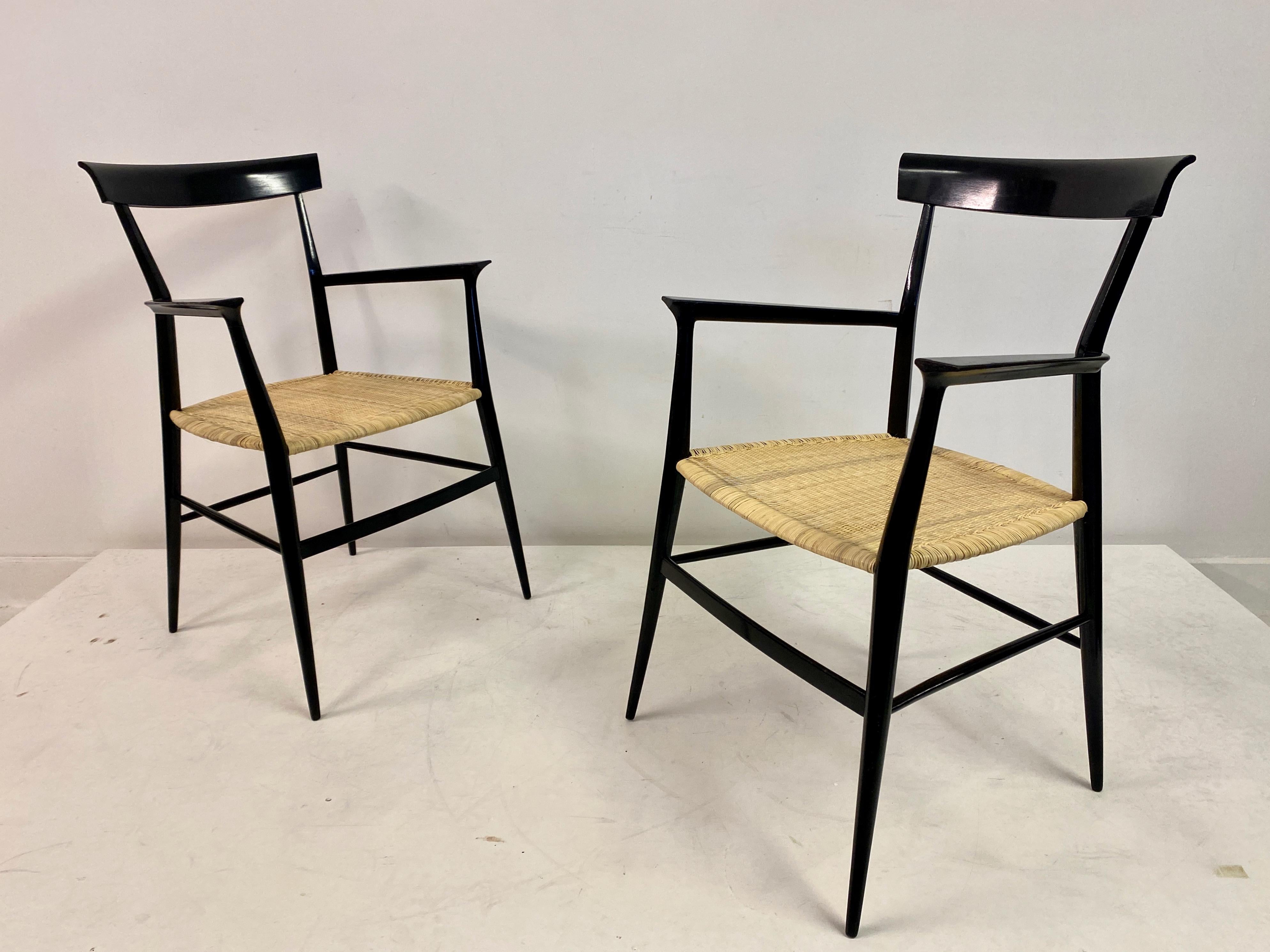 Pair of 1950s Tigullina Chairs by Colombo Sanguineti For Sale 13