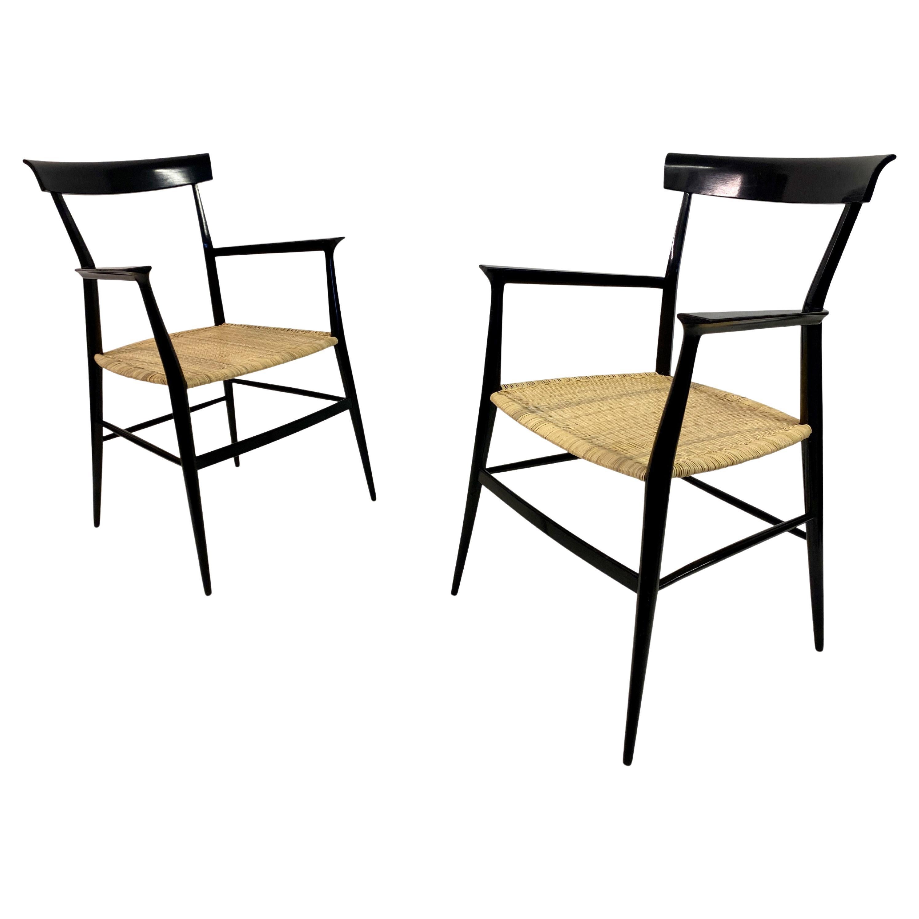 Pair of 1950s Tigullina Chairs by Colombo Sanguineti