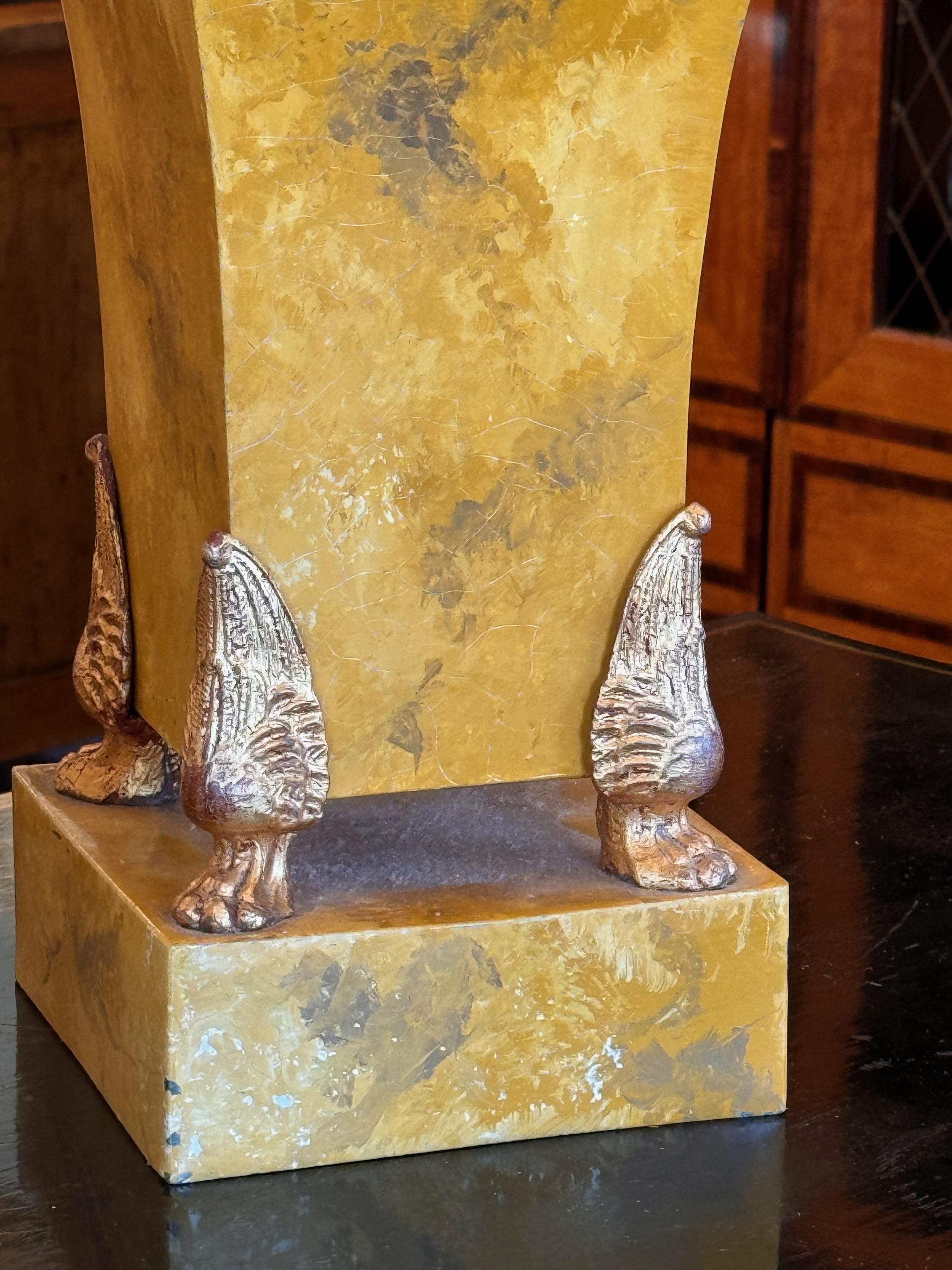 Mid-20th Century Pair of 1950s Tole Urns