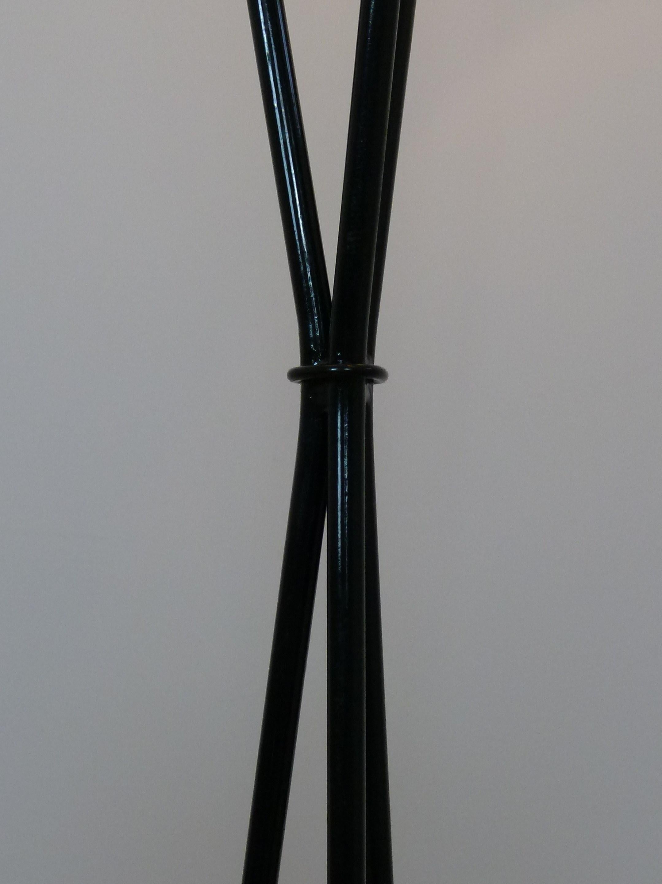 Mid-Century Modern Pair of 1950s Triple Lighting Floor Lamp by Maison Lunel