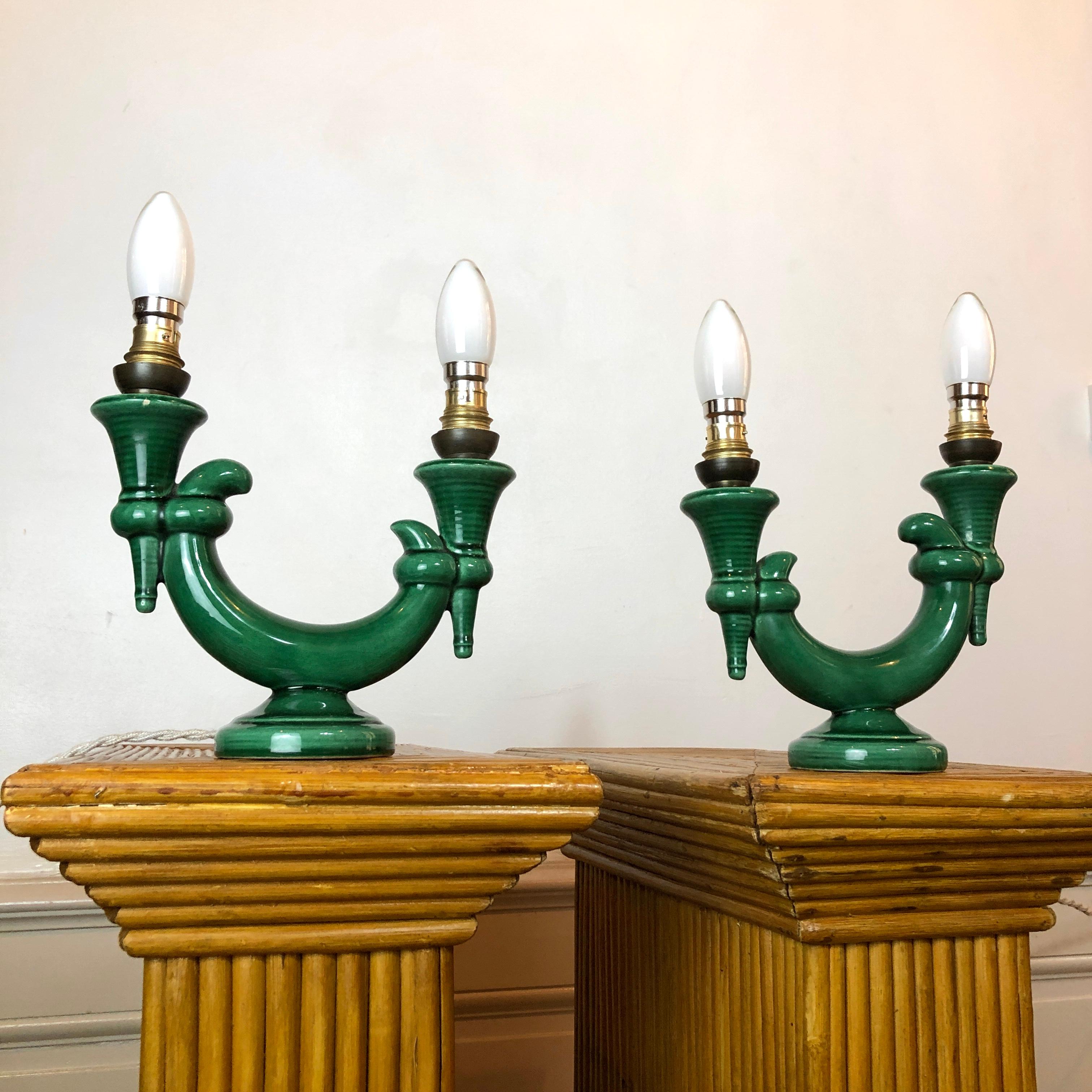 Paire de lampes de table Vallauris des années 1950  en vente 3