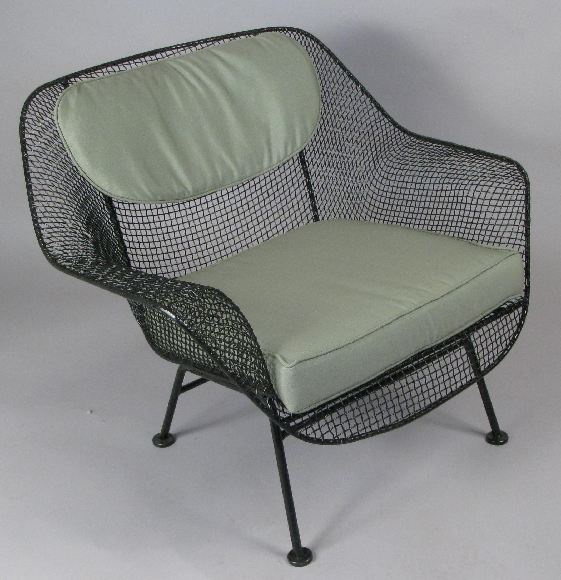 Mid-Century Modern Pair of 1950s Woodard Sculptura Garden Lounge Chairs