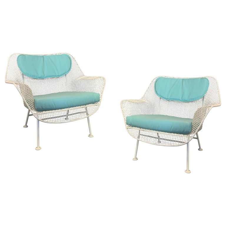 Pair Of 1950s Woodard Sculptura Lounge Chairs At 1stdibs 1950s Woodard Sculptura Lounge Chairs, 1950 S Woodard Outdoor Furniture
