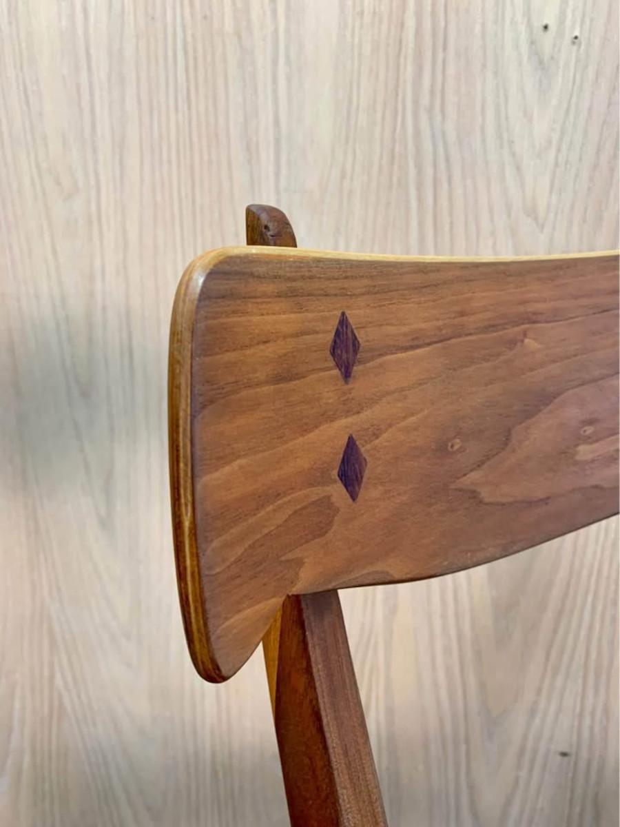 Pair of 1960s American Dining Chairs by Kipp Stewart for Drexel 1