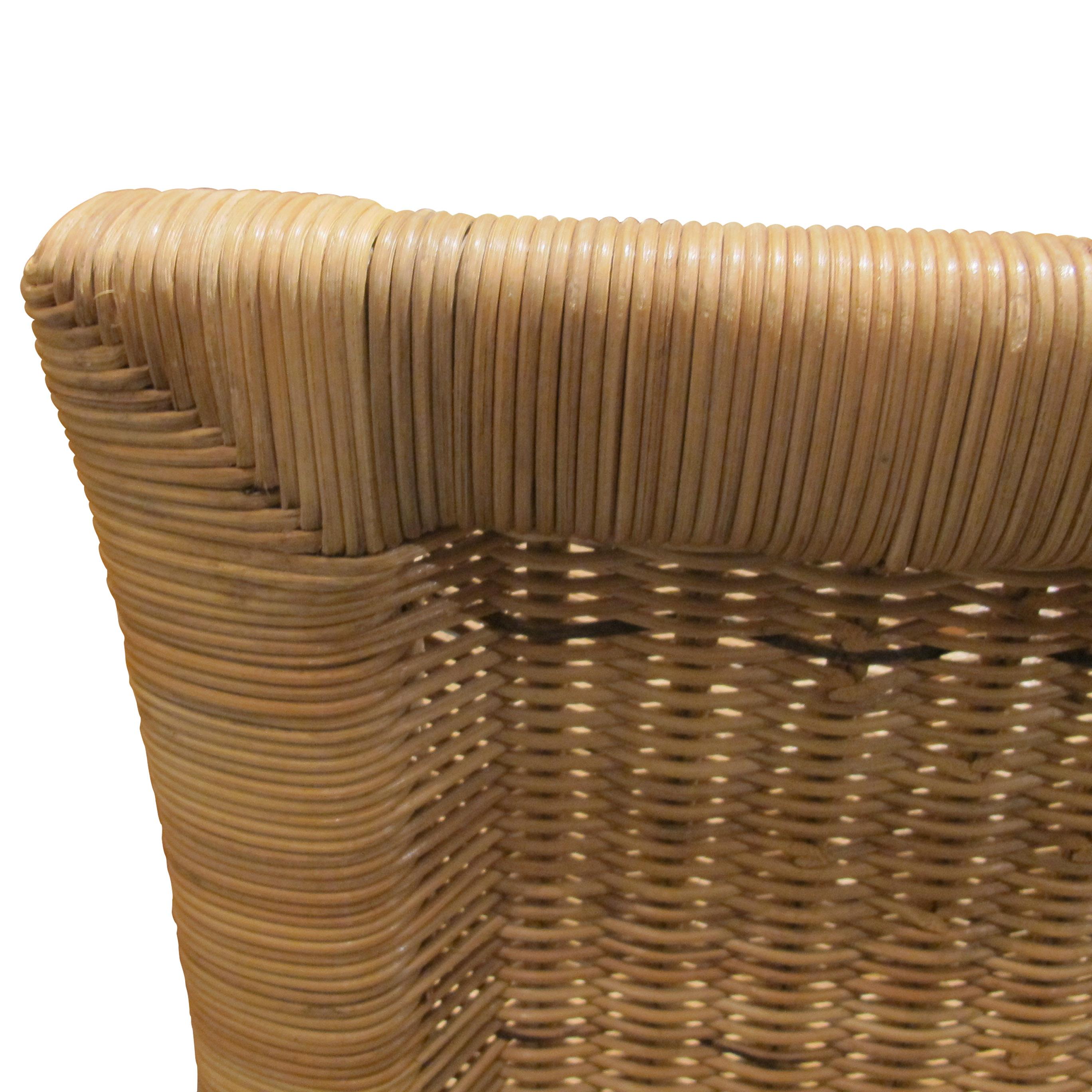 Coppia di poltrone in rattan e bambù di Arco degli anni '60 - Germania in vendita 1