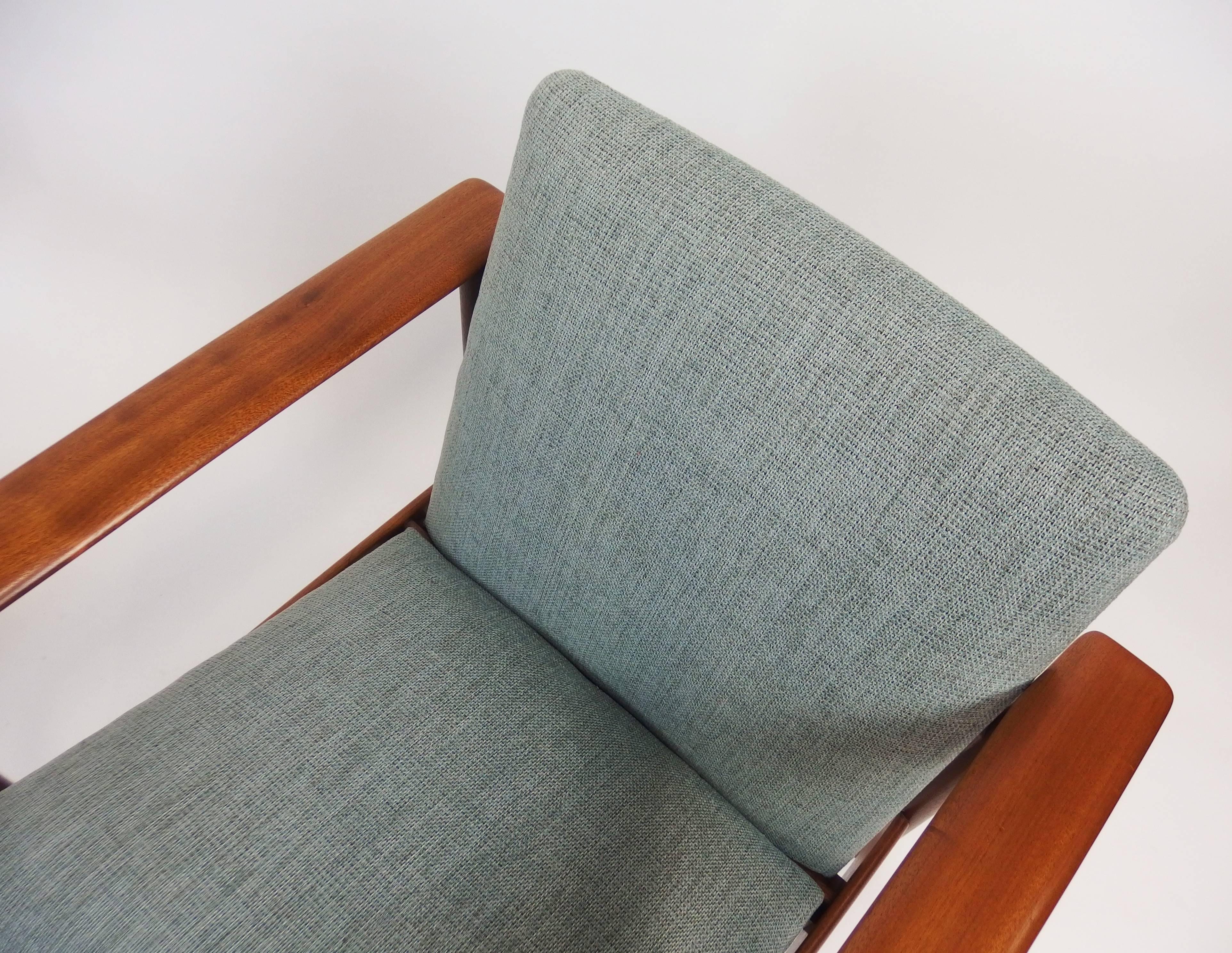 Mahogany Pair of 1960s Armchairs by Steiner For Sale