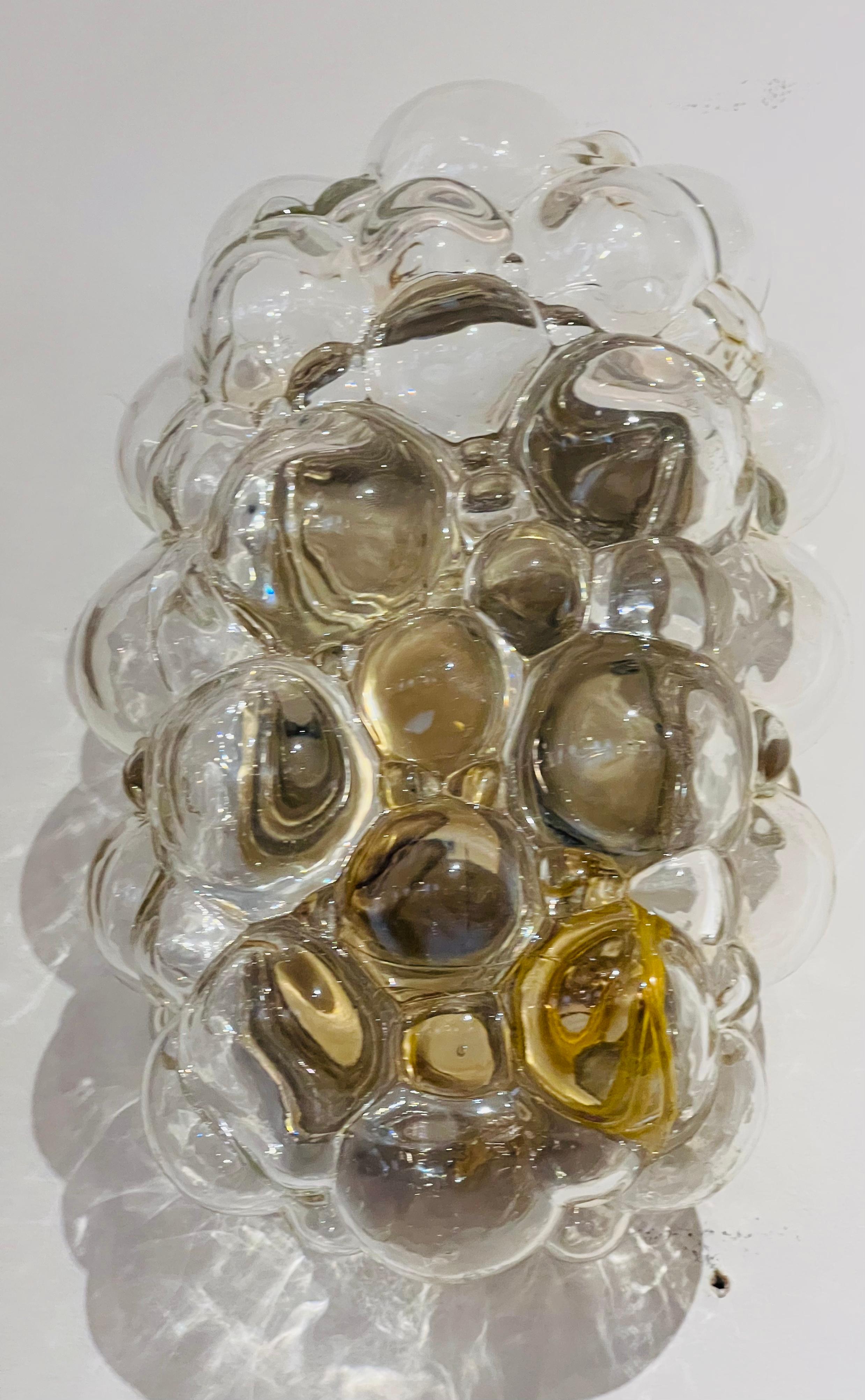 Paar 1960er Österreichische Helena Tynell Bubble Glas Wandlampen Midcentury (Mitte des 20. Jahrhunderts)