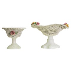 Paire de coupes centrales en céramique Bassano des années 1960 - Élégance italienne du milieu du siècle dernier
