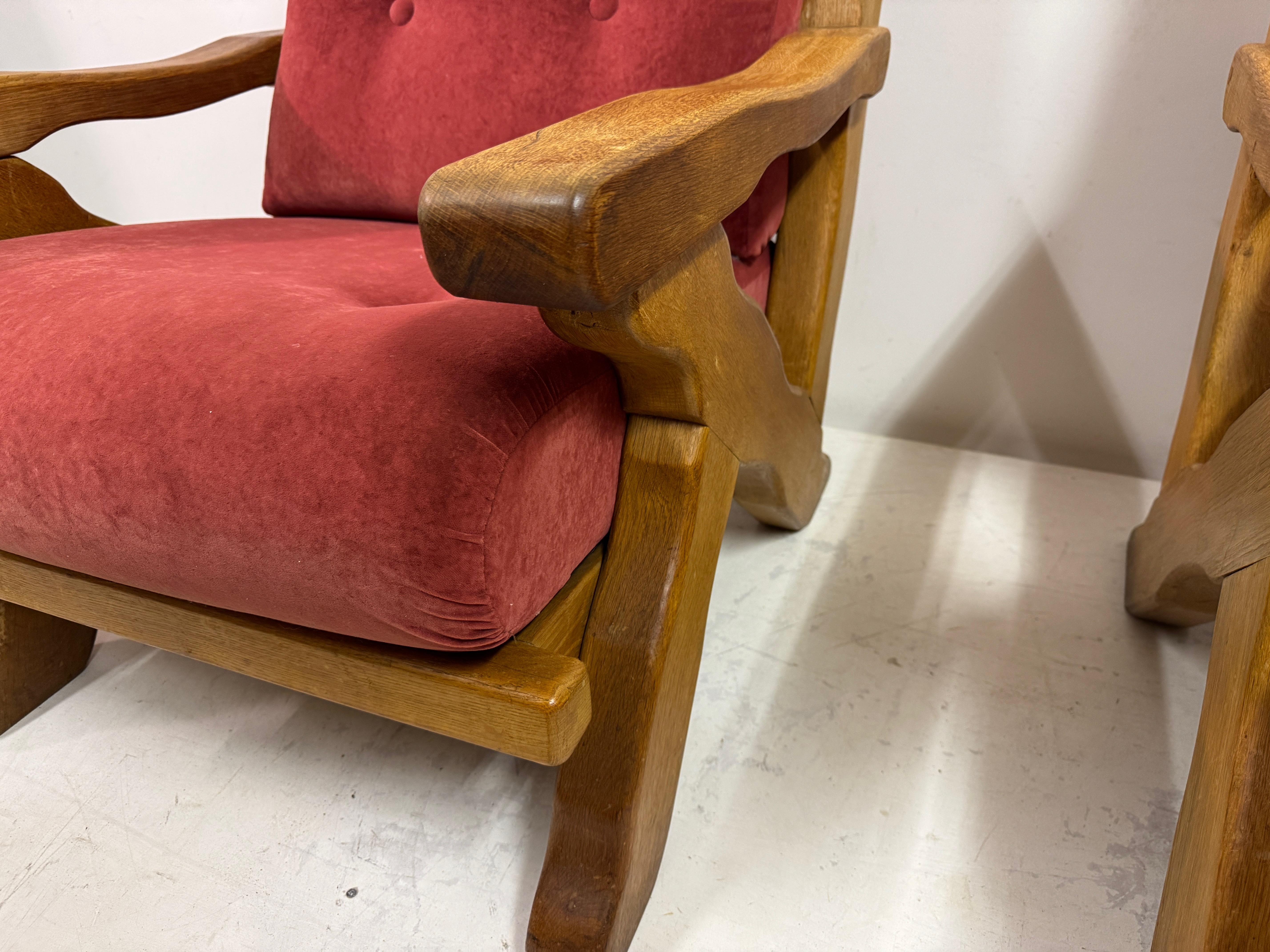 Belge Paire de fauteuils brutalistes belges des années 1960 en vente