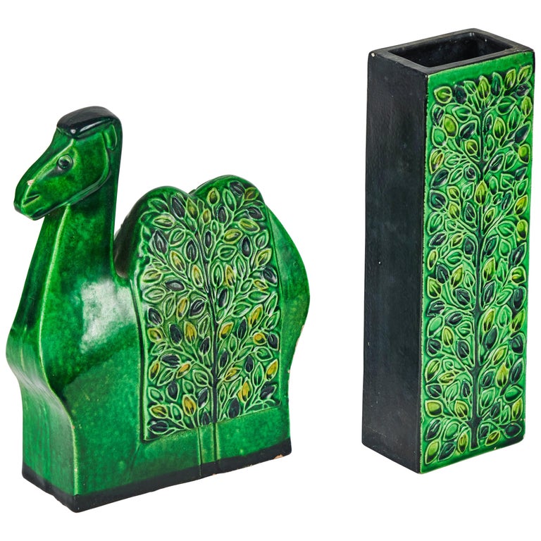 Pair of 1960s Bitossi Ceramics by Aldo Londi with Signature For Sale at  1stDibs