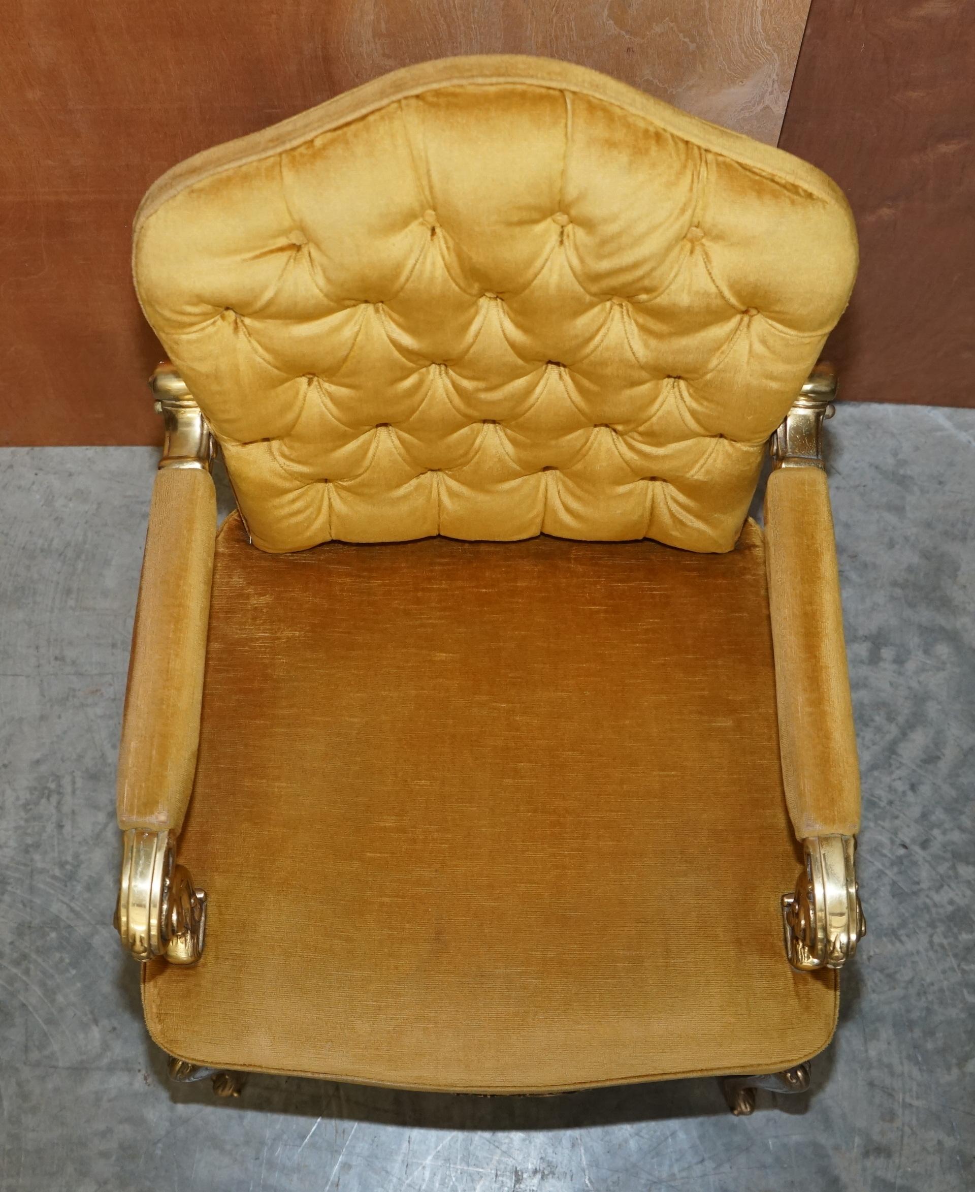 Ein Paar messinggerahmte Orsenigo-Sessel im Hollywood-Regency-Stil aus den 1960er Jahren aus Italien im Angebot 9