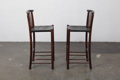Pair of 1960s Brazilian Bar Height Stools