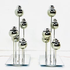 Pair of 1960's Cascading Eyeball Table Lamps