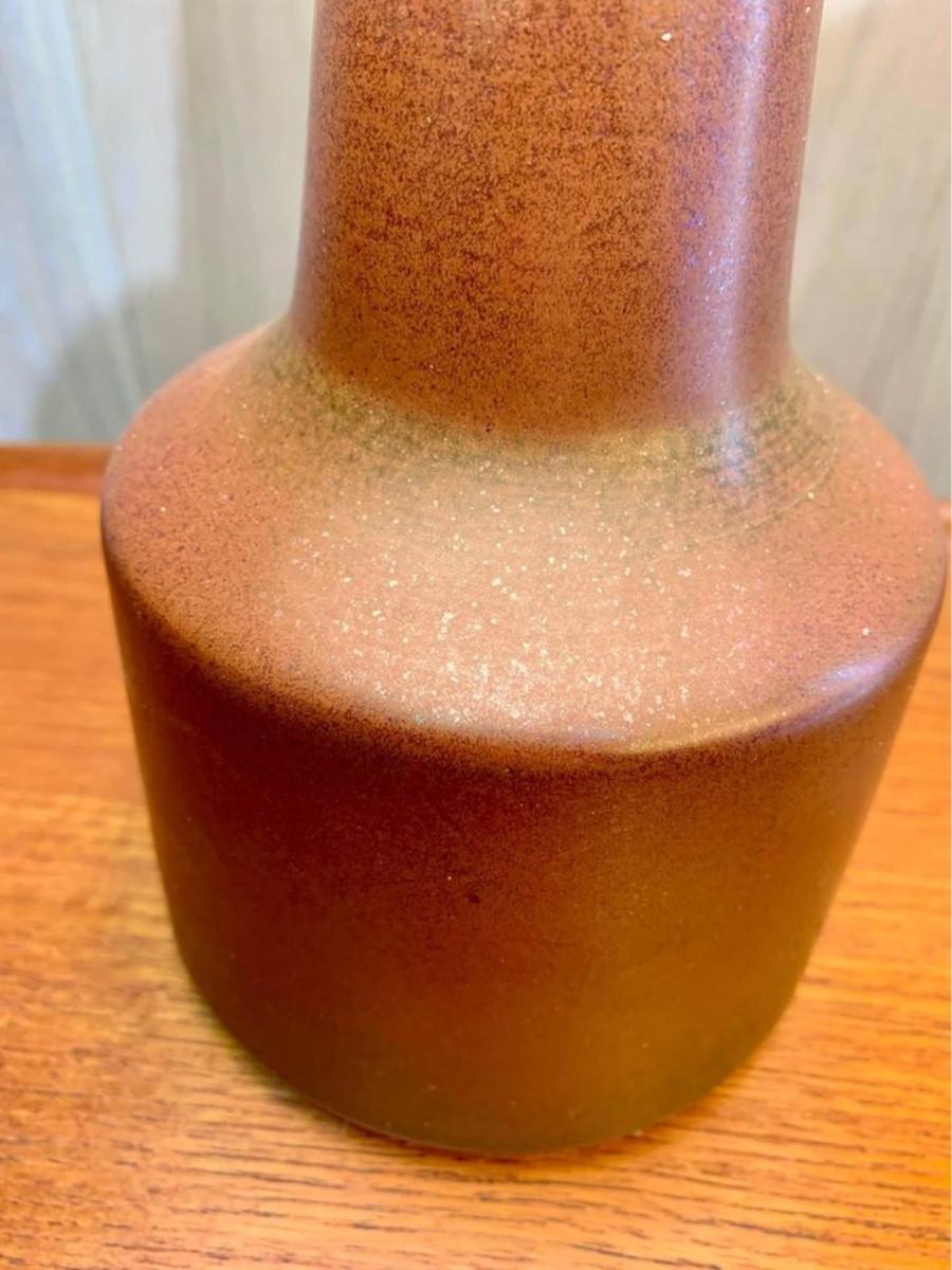 Mid-20th Century Pair of 1960s Ceramic Lotte Lamps with Original Shades