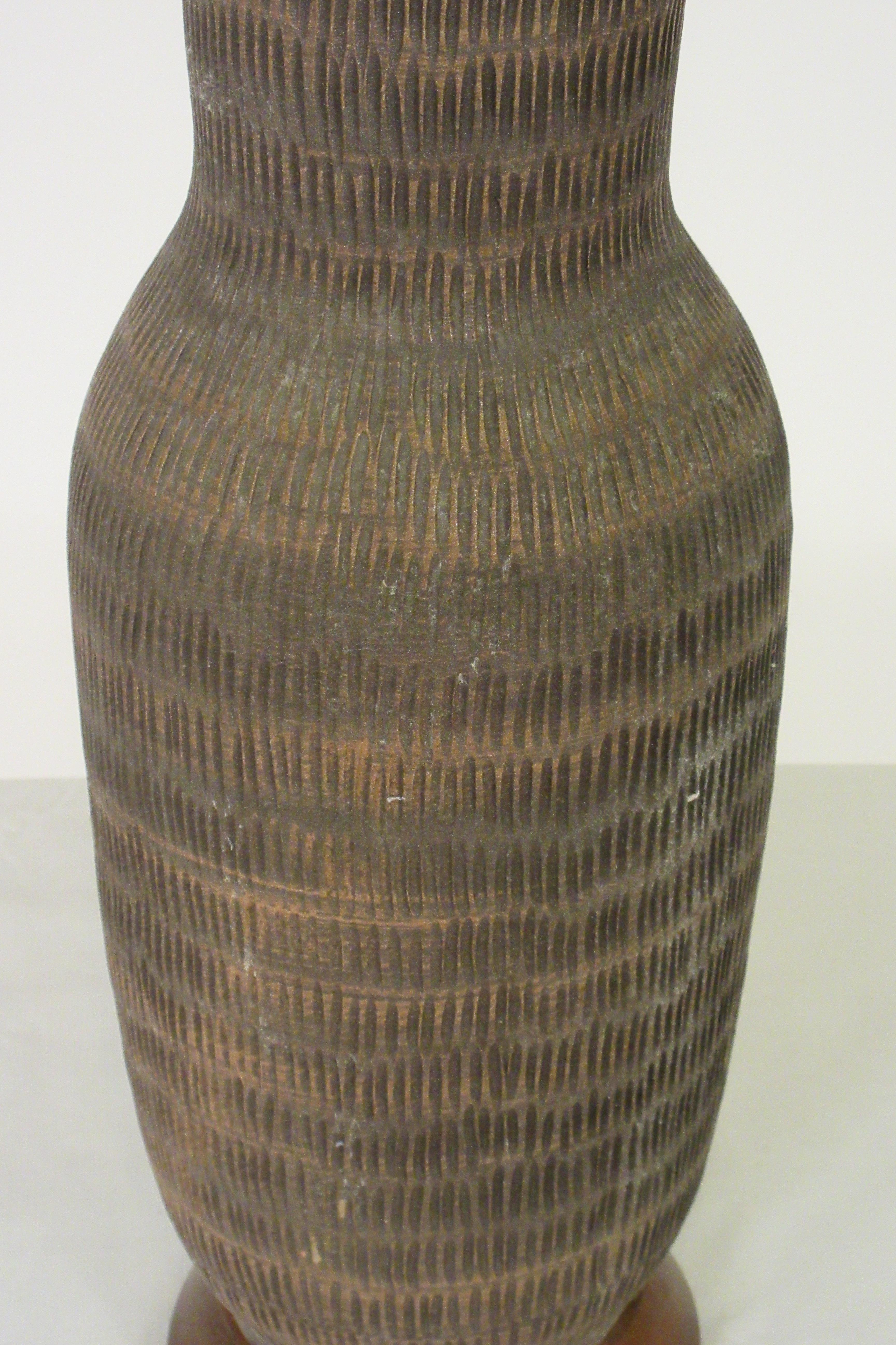 Pair of 1960s Ceramic Textured Table Lamps 2