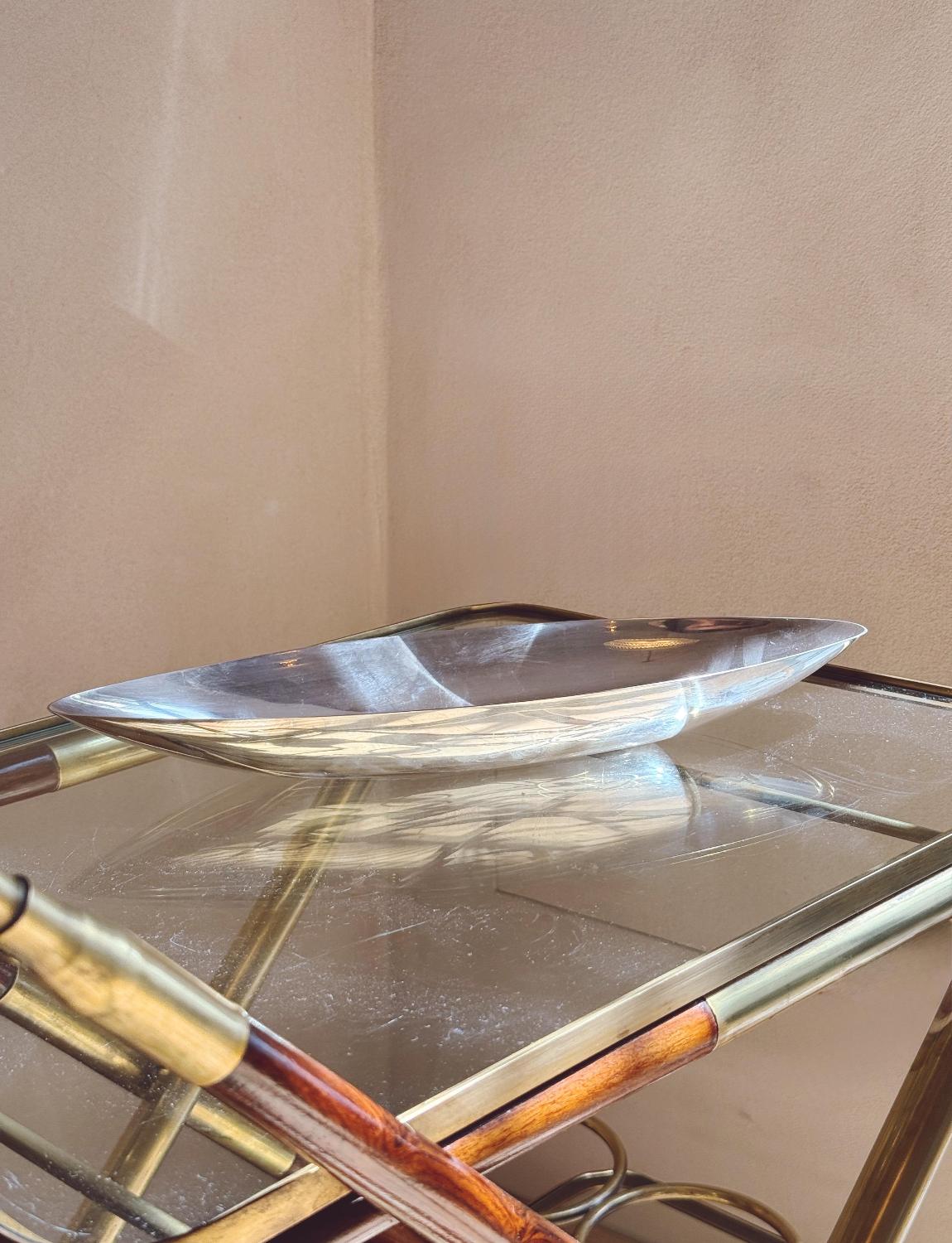 Paar italienische Aperitivo-Schalen aus Christofle-Silber aus den 1960er Jahren im Zustand „Gut“ im Angebot in Florence, Tuscany