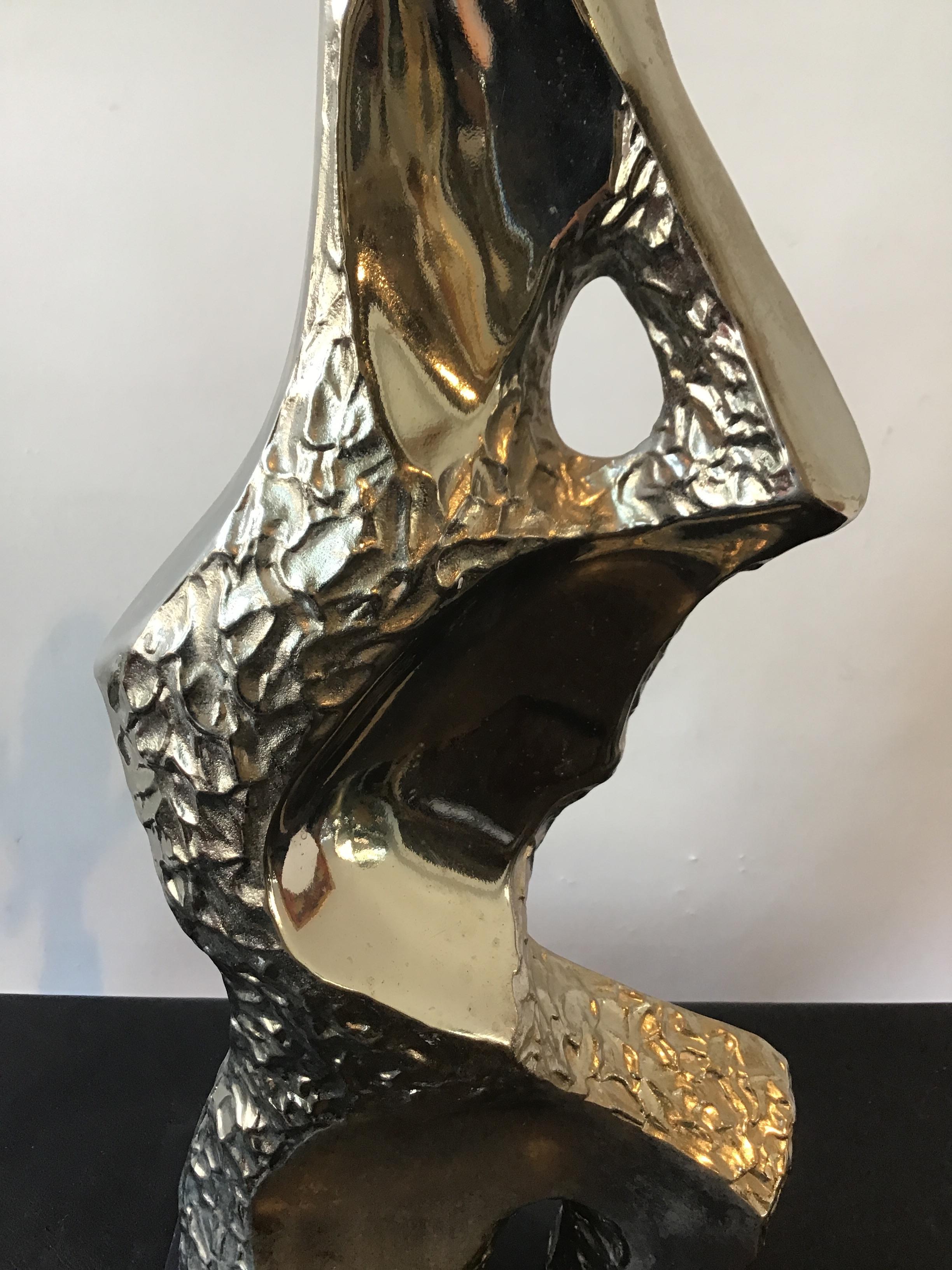 Paire de lampes brutalistes chromées des années 1960 par Richard Barr pour Laurel en vente 4