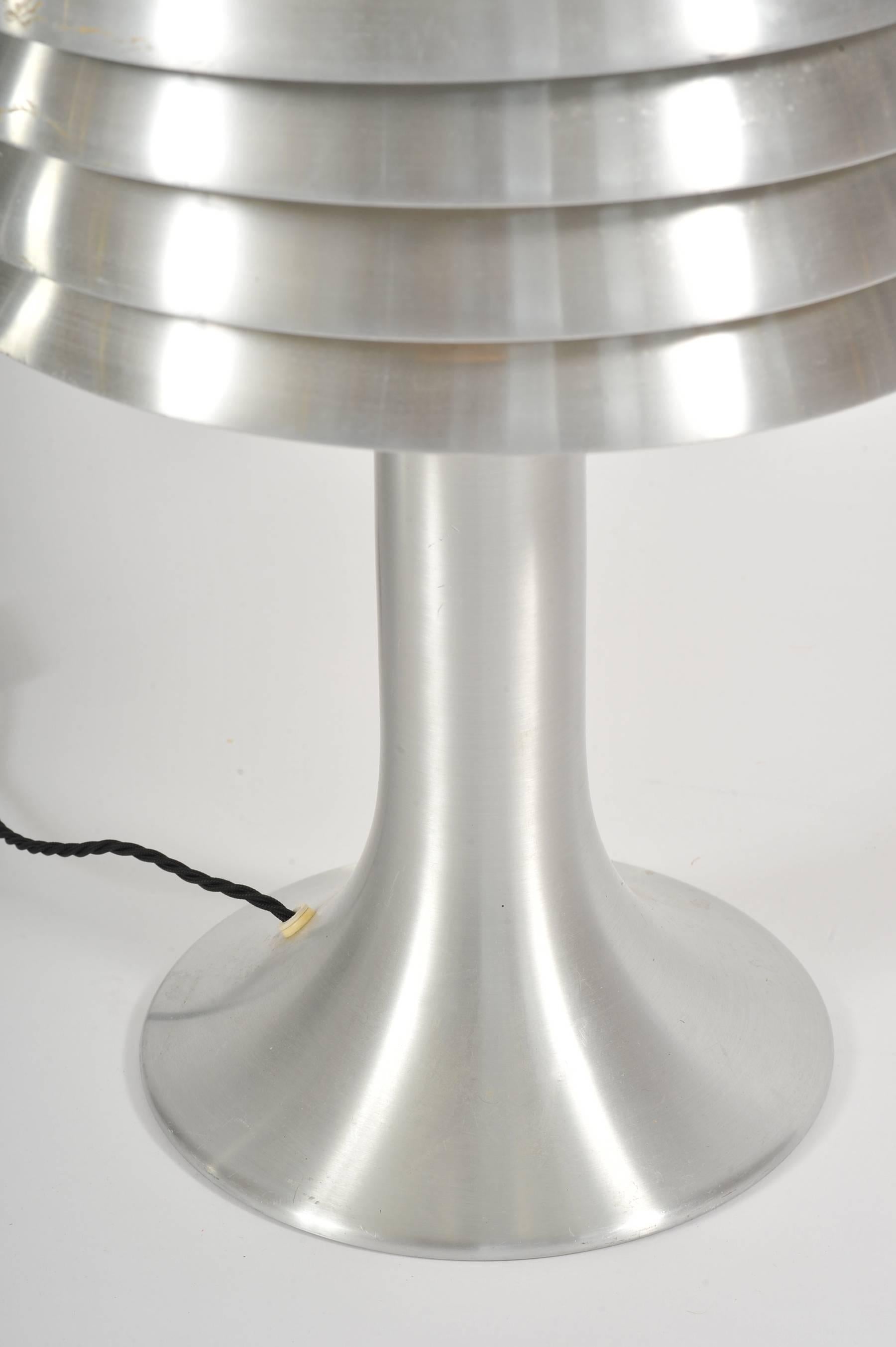 Pair of 1960s Chrome Table Lamps by Hans-Agne Jakobsson In Excellent Condition In London, GB