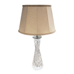 Paar 1960er Orrefors Tischlampen aus klarem Glas
