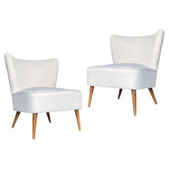 Pair of 1960's Cocktail Chairs in Bouclé