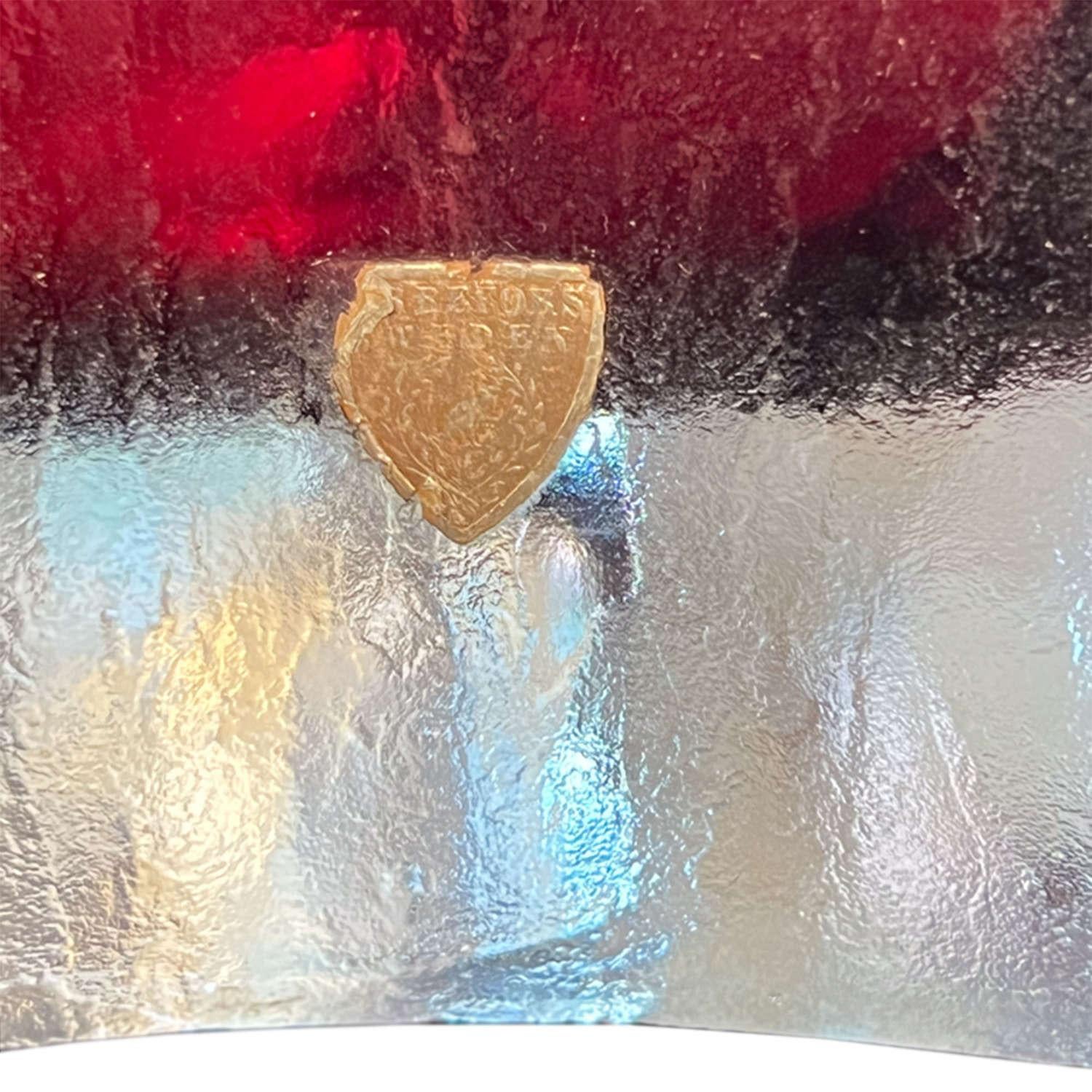 Pareja de lámparas de sobremesa de cristal sueco Orrefors de color arándano de los años 60 Sueco en venta