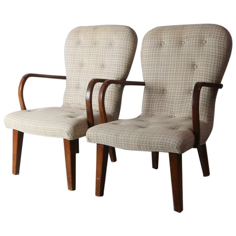 Pair of 1960s Danish Midcentury Occasional Chairs For Sale