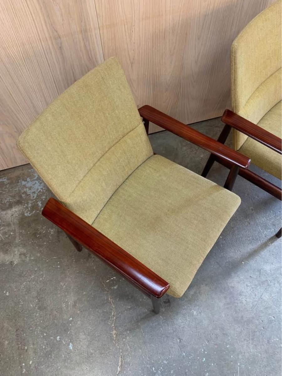 Paar dänische Rosenholzstühle aus den 1960er Jahren von Arne Vodder für Sibast im Zustand „Hervorragend“ im Angebot in Victoria, BC