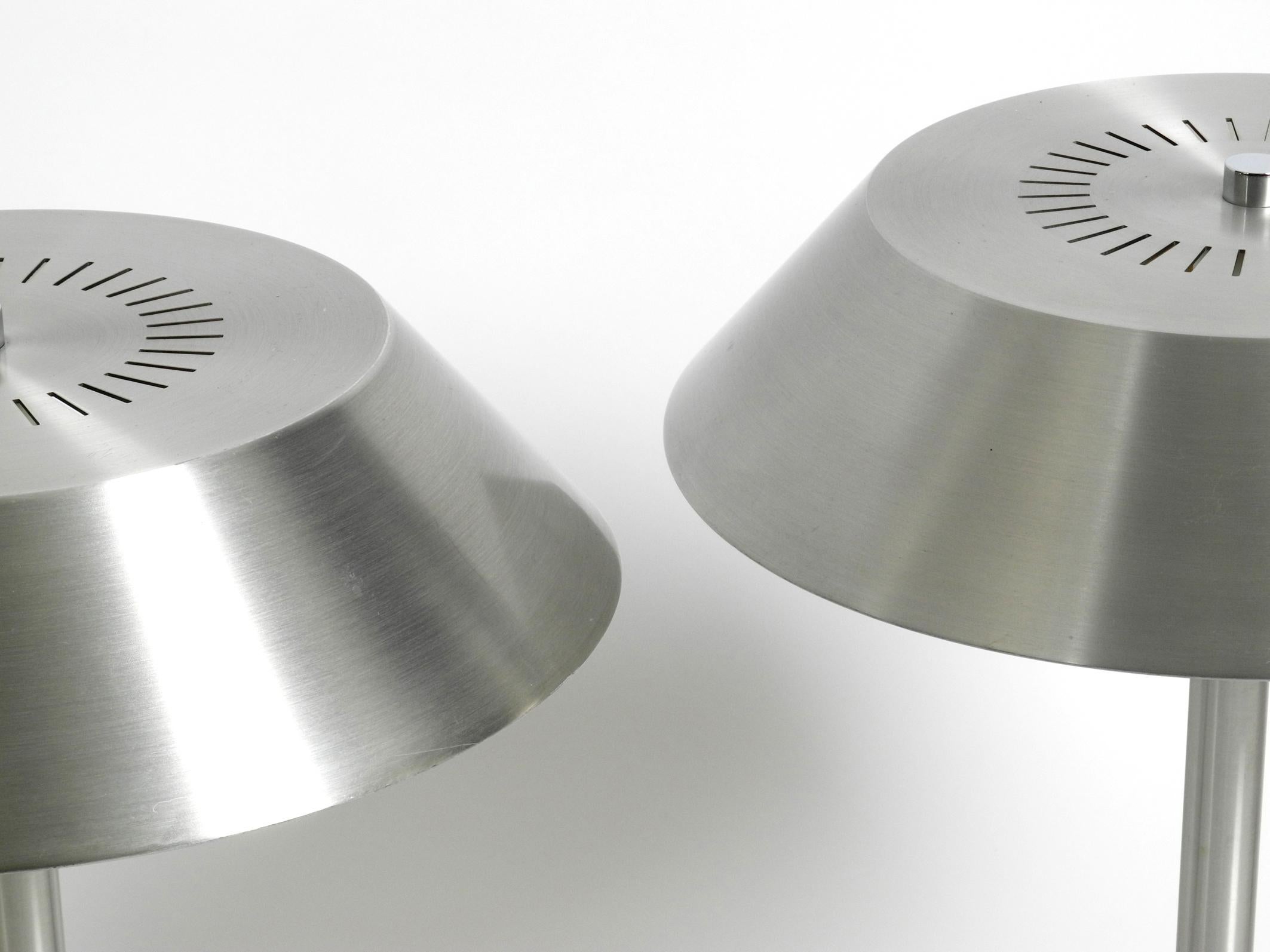 Metal Pair of 1960s Danish Table Lamps by Jo Hammerborg for Fog & Mørup