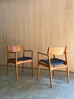 Pair of 1960s Danish Teak Armchairs by Erik Buch for Farsö Stolefabrik
