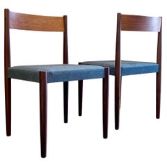 Pair of 1960s Danish Teak Dining Chairs by Frem Rojle