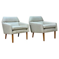 Pair of 1960s Danish Teak Lounge Chairs