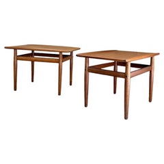 Pair of 1960s Danish Teak Side  End Tables by Grete Jalk
