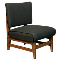 Ein Paar Designer-Sessel aus Teakholz aus den 1960er Jahren mit Polsterung aus Wolle und Kaschmir