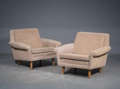 Pair of 1960s Easy Lounge Chairs Model Diplomat by Aage Christiansen for ERAN