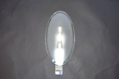 Pair of 1960's Fontana Arte Chrome and Frosted Glass Sconces