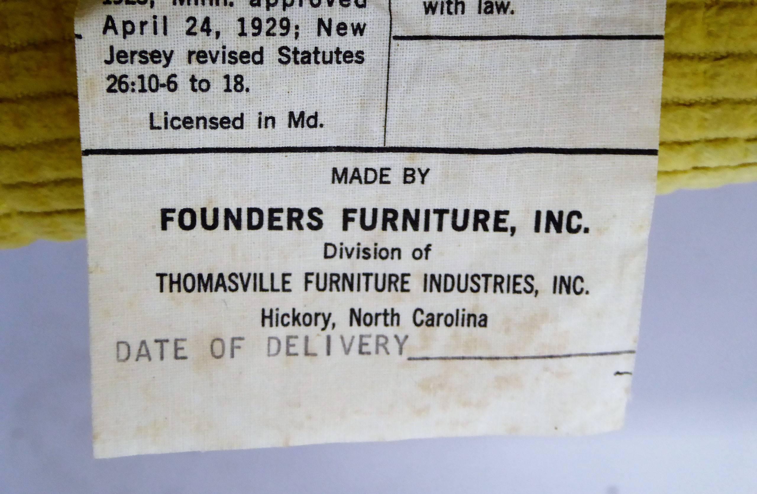 Pair of 1960s Founders Furniture Lounge Chairs in the Style of Harvey Probber 2