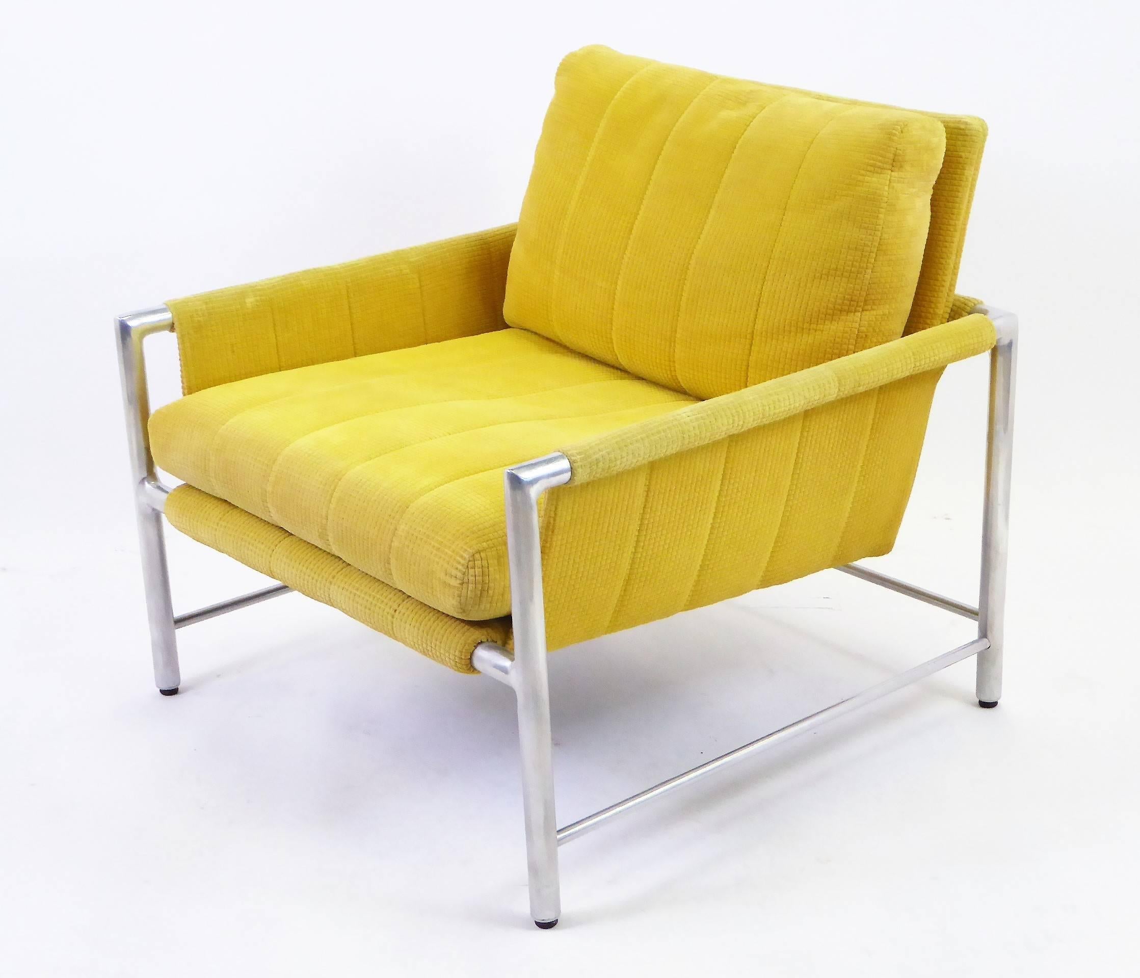 Mid-Century Modern Pair of 1960s Founders Furniture Lounge Chairs in the Style of Harvey Probber